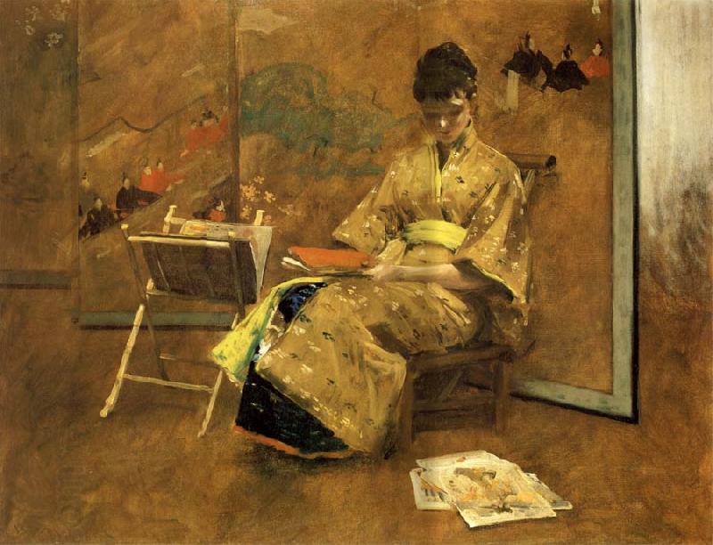 William Merrit Chase Der Kimono China oil painting art